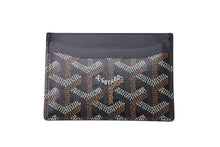 Load image into Gallery viewer, 極美品 GOYARD ゴヤール サンシュルピス カードケース 名刺入れ STSULPPMLTY01CL01X PVC レザー ブラック 中古 4c075266