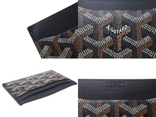 Load image into Gallery viewer, 極美品 GOYARD ゴヤール サンシュルピス カードケース 名刺入れ STSULPPMLTY01CL01X PVC レザー ブラック 中古 4c075266