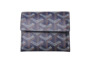 Brand new, unused GOYARD Goyard Marigny wallet with coin purse, card case, PVC leather, navy, pre-owned, item number 4c075267 