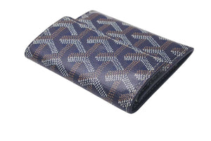 Brand new, unused GOYARD Goyard Marigny wallet with coin purse, card case, PVC leather, navy, pre-owned, item number 4c075267 
