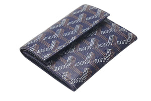 Brand new, unused GOYARD Goyard Marigny wallet with coin purse, card case, PVC leather, navy, pre-owned, item number 4c075267 