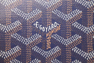 Brand new, unused GOYARD Goyard Marigny wallet with coin purse, card case, PVC leather, navy, pre-owned, item number 4c075267 
