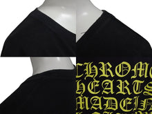 画像をギャラリービューアに読み込む, CHROME HEARTS クロムハーツ 半袖Tシャツ CH T-SHRT フロントポケット USA製 コットン ブラック イエロー サイズM 美品 中古 4c075274 