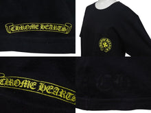 画像をギャラリービューアに読み込む, CHROME HEARTS クロムハーツ 半袖Tシャツ CH T-SHRT フロントポケット USA製 コットン ブラック イエロー サイズM 美品 中古 4c075274 