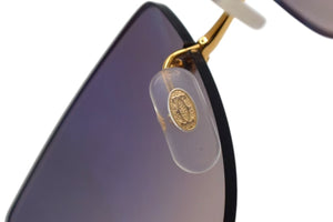 極美品 CARTIER カルティエ メガネ リムレス ブラウン サングラス ゴールド金具 メタル プラスチック 中古 4c075278