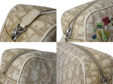 Load image into Gallery viewer, ChristianDior クリスチャンディオール トロッター フラワー ショルダーバッグ PVC レザー ベージュ マルチカラー 美品 中古 4c075281