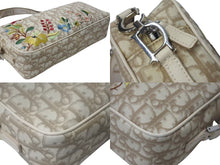 Load image into Gallery viewer, ChristianDior クリスチャンディオール トロッター フラワー ショルダーバッグ PVC レザー ベージュ マルチカラー 美品 中古 4c075281
