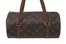 Load image into Gallery viewer, 極美品 LOUIS VUITTON ルイヴィトン パピヨンPM 26 筒形 ハンドバック ブラウン モノグラム M51366 中古 4c075288