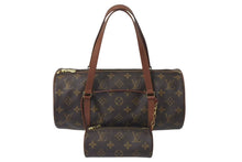 Load image into Gallery viewer, 極美品 LOUIS VUITTON ルイヴィトン パピヨンGM 横幅30cm ハンドバッグ M51385 モノグラム 筒型 旧型 ゴールド金具 中古 4c075289
