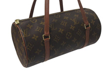 Load image into Gallery viewer, 極美品 LOUIS VUITTON ルイヴィトン パピヨンPM 26 筒形 ハンドバック ブラウン モノグラム M51366 中古 4c075290