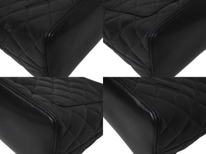 新品同様 CHANEL シャネル 復刻トートバッグ ハンドバッグ ６番台 キャビアスキン ブラック ココマーク ロゴ 鞄 シルバー金具 中古 4c075291