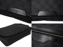 Load image into Gallery viewer, LOUIS VUITTON ルイヴィトン ダニエルMM ショルダーバッグ N58029 ダミエグラフィット ブラック シルバー金具 美品 中古 4c075298