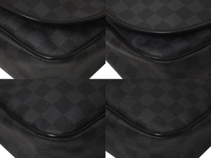 LOUIS VUITTON ルイヴィトン ダニエルMM ショルダーバッグ N58029 ダミエグラフィット ブラック シルバー金具 美品 中古 4c075298