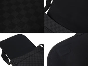 LOUIS VUITTON ルイヴィトン ダニエルMM ショルダーバッグ N58029 ダミエグラフィット ブラック シルバー金具 美品 中古 4c075298