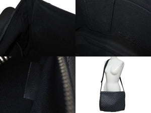 LOUIS VUITTON ルイヴィトン ダニエルMM ショルダーバッグ N58029 ダミエグラフィット ブラック シルバー金具 美品 中古 4c075299