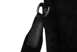 LOUIS VUITTON ルイヴィトン ダニエルMM ショルダーバッグ N58029 ダミエグラフィット ブラック シルバー金具 美品 中古 4c075299