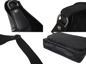 LOUIS VUITTON ルイヴィトン ダニエルMM ショルダーバッグ N58029 ダミエグラフィット ブラック シルバー金具 美品 中古 4c075299