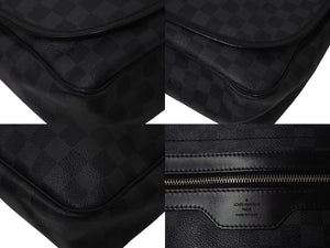 LOUIS VUITTON ルイヴィトン ダニエルMM ショルダーバッグ N58029 ダミエグラフィット ブラック シルバー金具 美品 中古 4c075299