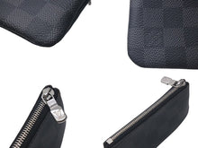 Load image into Gallery viewer, 極美品 LOUIS VUITTON ルイヴィトン ポシェット クレ コインケース N60155 ダミエ グラフィット ブラック 中古 4c075300