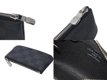 Load image into Gallery viewer, 極美品 LOUIS VUITTON ルイヴィトン ポシェット クレ コインケース N60155 ダミエ グラフィット ブラック 中古 4c075300