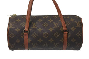 LOUIS VUITTON ルイヴィトン パピヨン26 ハンドバッグ M51366 モノグラム ブラウン ゴールド金具 美品 中古 4c075308