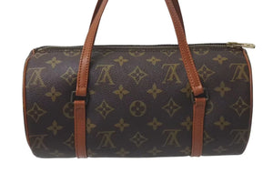 LOUIS VUITTON ルイヴィトン パピヨン26 ハンドバッグ M51366 モノグラム ブラウン ゴールド金具 美品 中古 4c075308