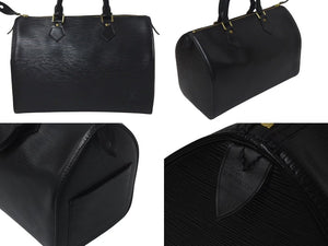 LOUIS VUITTON ルイヴィトン スピーディ35 ハンドバッグ M42992 エピレザー ブラック ゴールド金具 美品 中古 4c075311