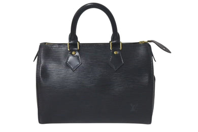 LOUIS VUITTON ルイヴィトン スピーディ25 ハンドバッグ M43012 エピ レザー ブラック 旧型 美品 中古 4c075312