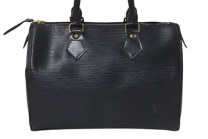 LOUIS VUITTON ルイヴィトン スピーディ25 ハンドバッグ M43012 エピ レザー ブラック 旧型 美品 中古 4c075312