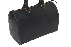 LOUIS VUITTON ルイヴィトン スピーディ25 ハンドバッグ M43012 エピ レザー ブラック 旧型 美品 中古 4c075312
