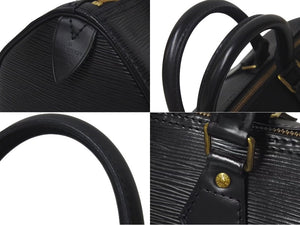 LOUIS VUITTON ルイヴィトン スピーディ25 ハンドバッグ M43012 エピ レザー ブラック 旧型 美品 中古 4c075312