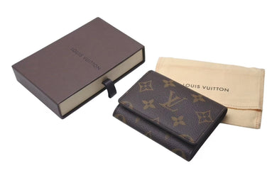 極美品 LOUIS VUITTON ルイヴィトン モノグラム アンヴェロップカルトドゥヴィジット カードケース M63801 中古 4c075313