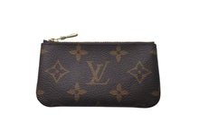 Load image into Gallery viewer, 極美品 LOUIS VUITTON ルイヴィトン ポシェット クレ キー コインケース M62650 モノグラムキャンバス ブラウン ゴールド 中古 4c075314
