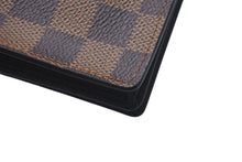 Load image into Gallery viewer, 極美品 LOUIS VUITTON ルイヴィトン ポルト カルト クレディ 長財布 N60825 ダミエライン PVC ブラウン 中古 4c075315