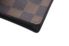 Load image into Gallery viewer, 極美品 LOUIS VUITTON ルイヴィトン ポルト カルト クレディ 長財布 N60825 ダミエライン PVC ブラウン 中古 4c075315