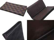Load image into Gallery viewer, 極美品 LOUIS VUITTON ルイヴィトン ポルト カルト クレディ 長財布 N60825 ダミエライン PVC ブラウン 中古 4c075315