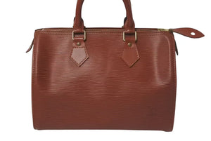 LOUIS VUITTON ルイヴィトン ハンドバッグ スピーディ25 M43003 ゴールド金具 ブラウン エピレザー 美品 中古 4c075316