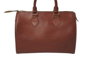 LOUIS VUITTON ルイヴィトン ハンドバッグ スピーディ25 M43003 ゴールド金具 ブラウン エピレザー 美品 中古 4c075316