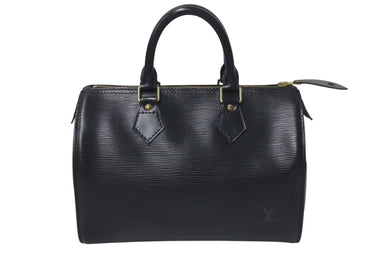 LOUIS VUITTON ルイヴィトン スピーディ30 ハンドバッグ M59032 エピレザー ブラック ゴールド金具 美品 中古 4c075317