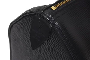 LOUIS VUITTON ルイヴィトン スピーディ30 ハンドバッグ M59032 エピレザー ブラック ゴールド金具 美品 中古 4c075317