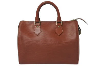 LOUIS VUITTON ルイヴィトン ハンドバッグ スピーディ25 M43003 ゴールド金具 ブラウン エピレザー 美品 中古 4c075318