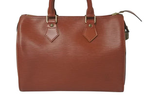 LOUIS VUITTON ルイヴィトン ハンドバッグ スピーディ25 M43003 ゴールド金具 ブラウン エピレザー 美品 中古 4c075318