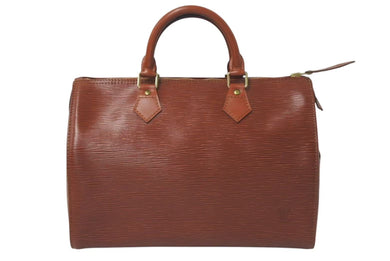 LOUIS VUITTON ルイヴィトン スピーディ30 M43003 ハンドバッグ ブラウン ゴールド金具 エピレザー 美品 中古 4c075319