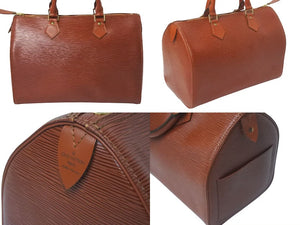 LOUIS VUITTON ルイヴィトン スピーディ30 M43003 ハンドバッグ ブラウン ゴールド金具 エピレザー 美品 中古 4c075319