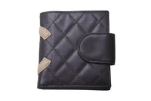 Load image into Gallery viewer, 極美品 CHANEL シャネル カンボンライン 二つ折り財布 9番台 ココマーク キルティング オレンジ ブラウン 中古 4c075320