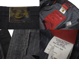 極美品 JACOB COHEN ヤコブコーエン ジョガーパンツ 48763 イタリア製 ウール ナイロン グレー サイズ36 中古 4c075326