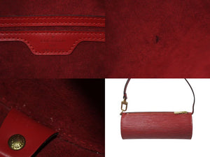 LOUIS VUITTON ルイヴィトン エピ スフロ ハンドバッグ レザー カスティリアンレッド M52227 エピレザー ゴールド金具 美品 中古 4c075356
