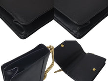 Load image into Gallery viewer, 極美品 PRADA プラダ サフィアーノ チェーンショルダーバッグ 1BD133 ブラック レザー ゴールド金具 中古 4c075375