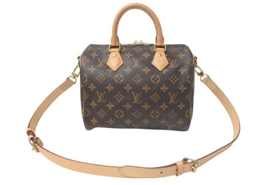 極美品 LOUIS VUITTON ルイヴィトン スピーディ バンドリエール25 ハンドバッグ M41113 モノグラム ブラウン 新型 中古 4c075379