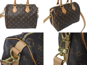極美品 LOUIS VUITTON ルイヴィトン スピーディ バンドリエール25 ハンドバッグ M41113 モノグラム ブラウン 新型 中古 4c075379